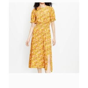 Loft Garden Tie Back Midi Dress